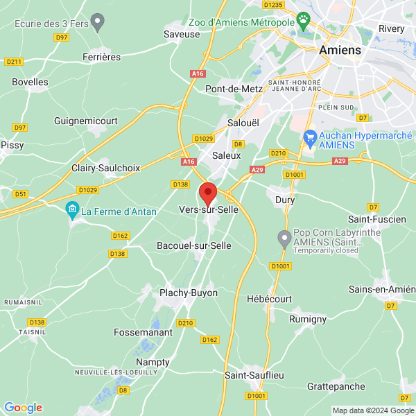 Creuse - Google map